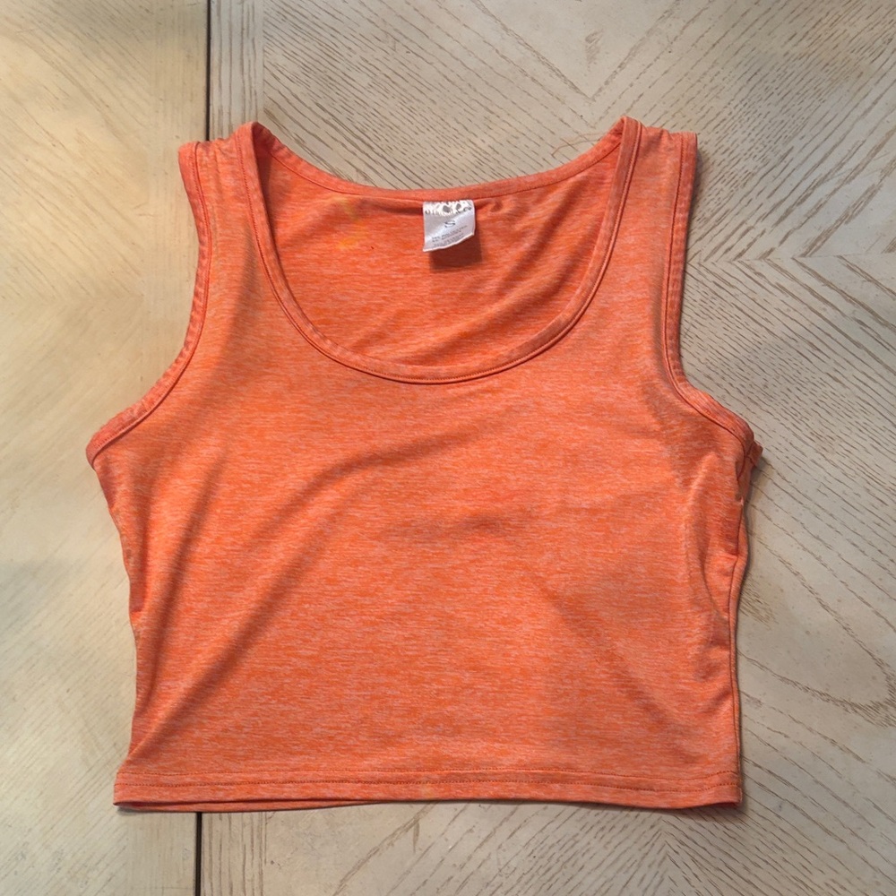 SHEIN Vibrant Orange Crop Top